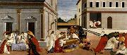 BOTTICELLI, Sandro Three Miracles of St Zenobius oil